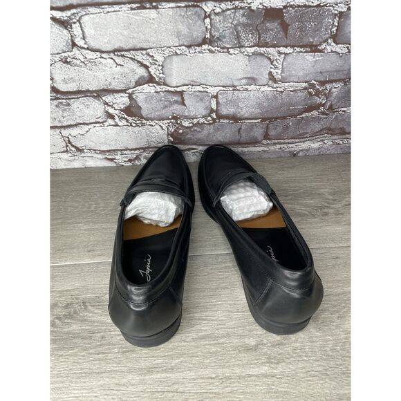 Isa Tapia Ayrton Black Leather Penny Loafers Dress Shoes Men’s Sz 45EU/12.5M US - Picture 7 of 16